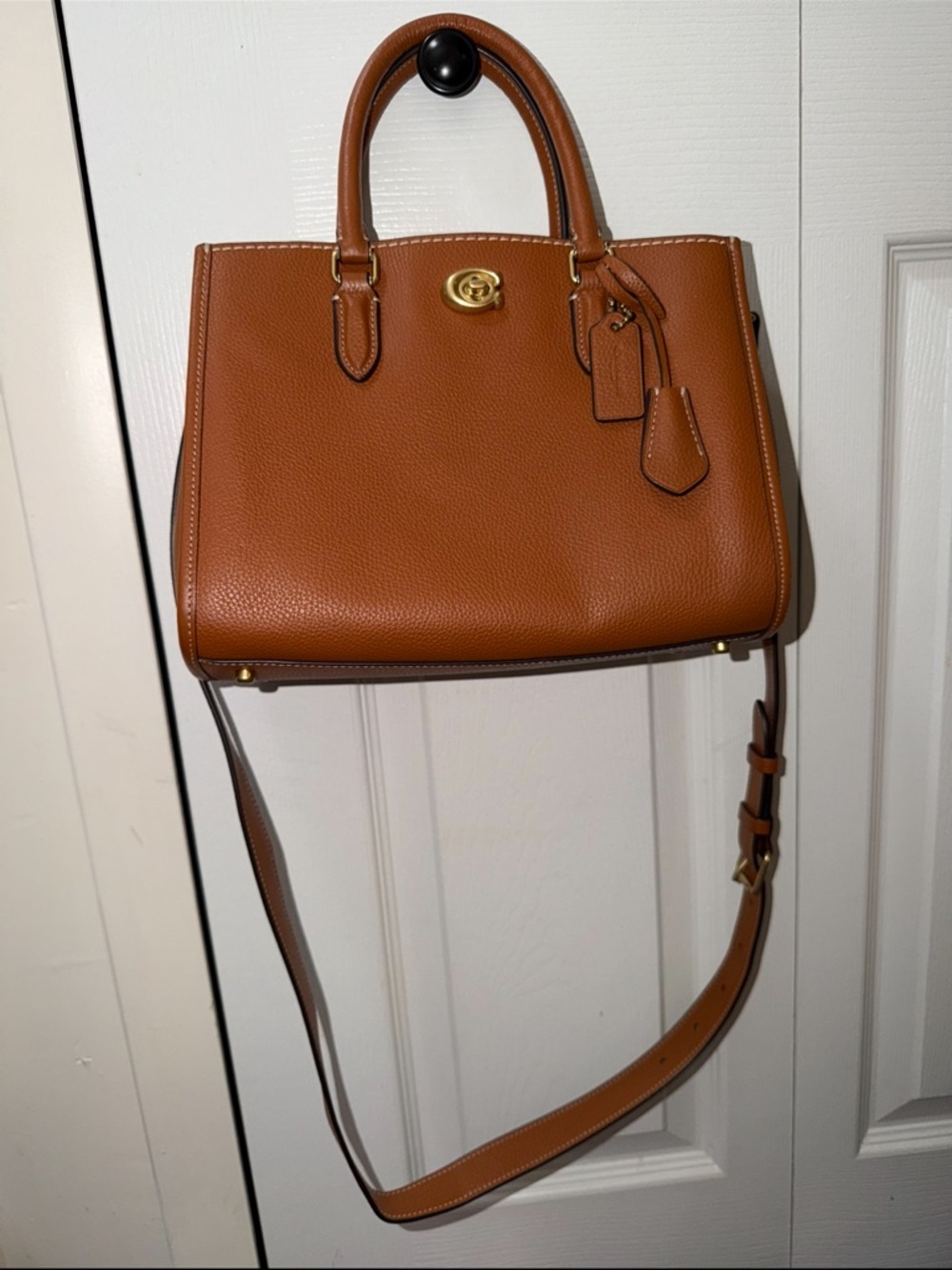 COACH Brooke Pebbled Leather Satchel - Picture 3 of 7